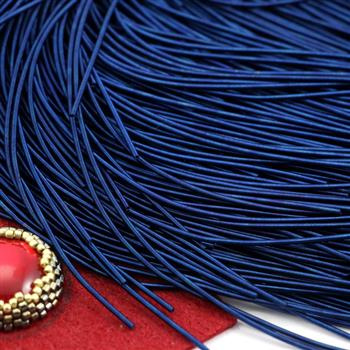 Bajorek do haftu miękki - granatowy satynowy 1mm [ 4g ]