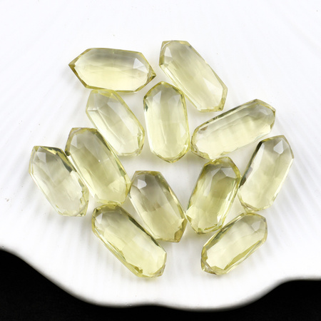 Kwarc lemon markiza fasetowana 20x9mm