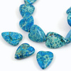 Jaspis lazurowe wybrzeże serce niebieskie 20x15mm
