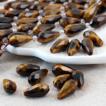 Tygrysie oko kropla fasetowana 16x8mm