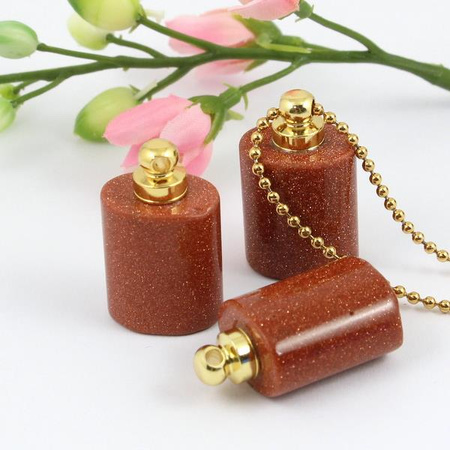 Piasek pustyni zawieszka perfumetka z odkręcanym korkiem 30x18mm