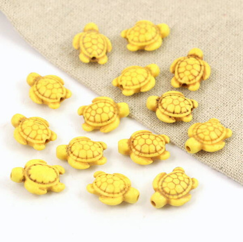 Howlit żółty żółw 17x14mm