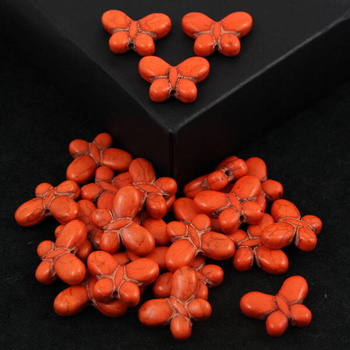 Howlit pomarańczowy motyl 20x15mm