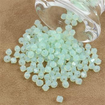Preciosa Bicone Bead Rondelle Chrysolite Opal 4mm [20szt]