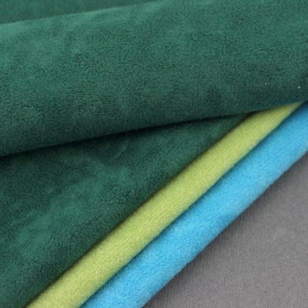 Welurowa dzianina do wykończeń ciemnozielona 30x20cm