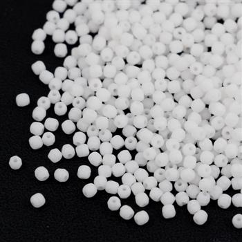 Fire Polish 2mm Chalk White Matte [80szt]