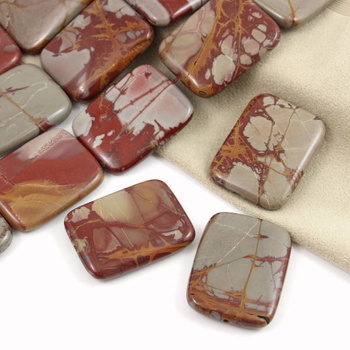 Jaspis picasso prostokąt 40x30mm