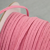 Sznurek sutasz prążkowany 4mm różowy [1metr]