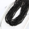 Turmalin czarny kula fasetowana 3,5mm [sznur 39cm]