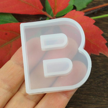Forma silikonowa do odlewów z żywicy litera B 4cm