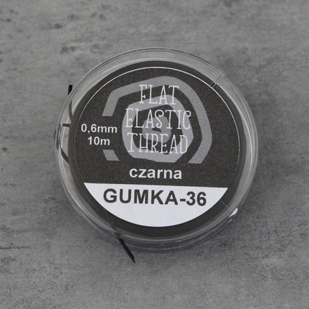 Zestaw do samodzielnego wykonania bransoletek na gumce ze SPINELA CZARNEGO (kulki faset 4mm)