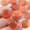 Kaboszon kocie oko okrągły pomarańczowy 14mm