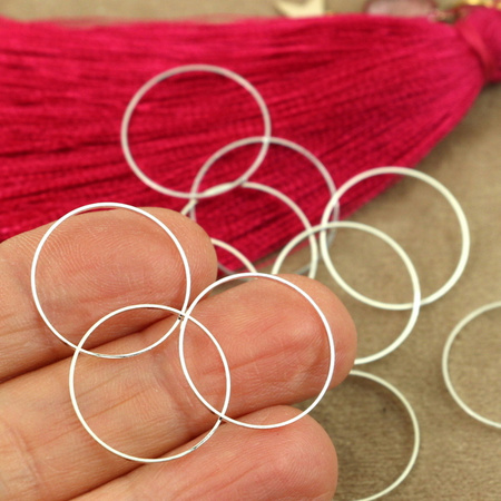 Geometrix metalowa baza obręcz srebrna 18mm