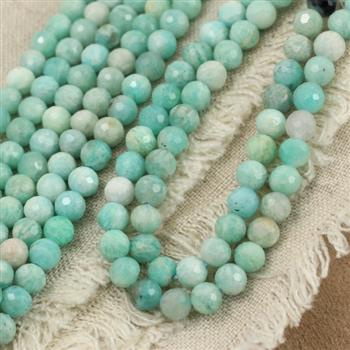 Amazonit rosyjski kula fasetowana 6mm