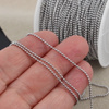 Łańcuszek kulkowy stal szlachetna 1,2mm [1 metr]