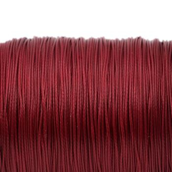 Sznurek powlekany bordowy 0,5mm [1metr]