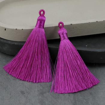 Chwost z pętelką purpurowy 70 mm