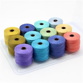 Nici nylonowe S-Lon bead cord SAND & SEA MIX 0,5mm/70m [12szt]