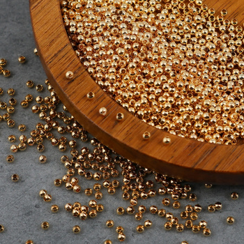 Przekładka kulka mosiądz pozłacany 2mm/1,0 [100szt]