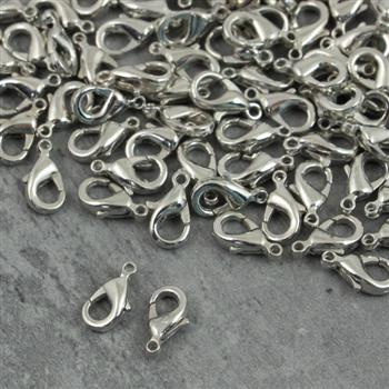 Zapięcie karabińczyk srebrny 10x6mm