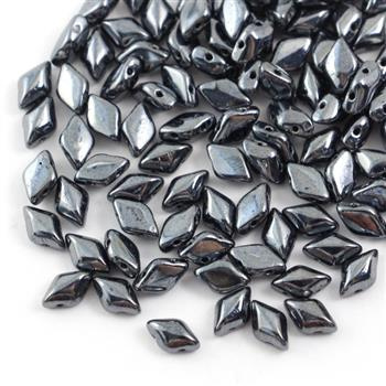 GemDuo 5x8mm Jet Hematite [20szt]