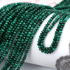 Malachit naturalny oponka fasetowana 3x2mm [sznur 39cm]