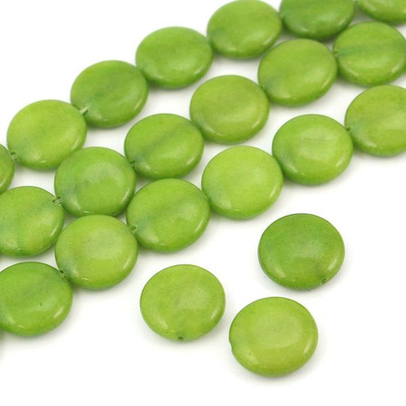 Jadeit moneta zielona 18mm