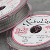 Japońska linka stalowa jubilerska SakuLux 7-splotowa Silver 0,50mm [szpula 30m]
