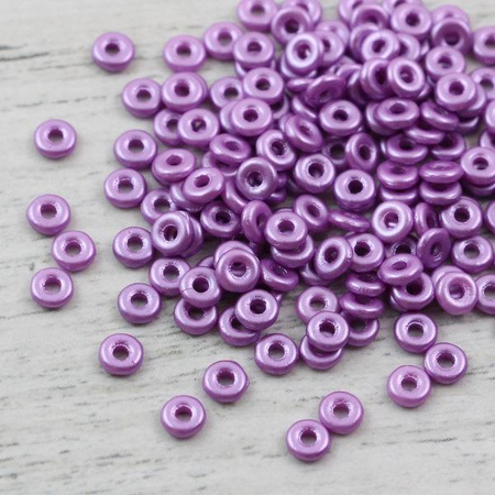 O bead donut 4x1mm Alabaster Pastel Lila [2,5g]