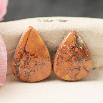 Kaboszony jaspis maligano 16x12x3mm [para]