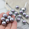 Miyuki Cotton Pearls Rich Grey kula 10mm