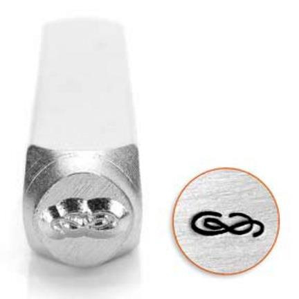 Stempel do metalu Impress Art Flourish B 6mm