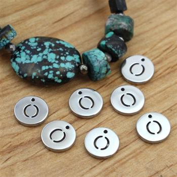 Zawieszka stal szlachetna blaszka 10mm litera O