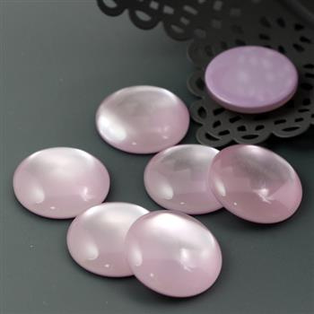 Kaboszon akrylowy moneta liliowa 20mm