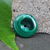 Zawieszka malachit naturalny donut 28mm