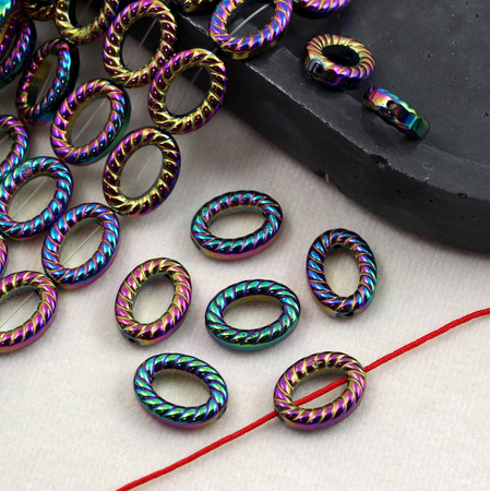 Hematyt tęczowy owal 15x11mm