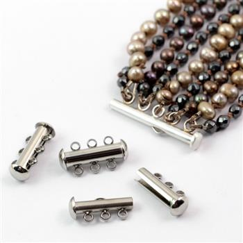 Zapięcie wsuwane na 3 sznury stal szlachetna 20mm