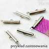 Końcówka do bransolet wsuwana złota 15mm 