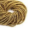 Hematyt kula gładka 4mm GOLD [sznur 40cm]
