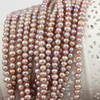 Perła słodkowodna kula różowa 5mm [sznur 35cm]