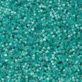 Miyuki Delica 11/0 Dyed Aqua Green AB Silk Satin [5g]