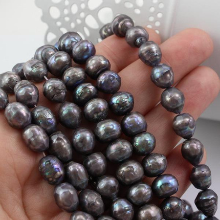 Perła słodkowodna fasetowana nieregularna 9-10mm