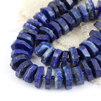 Lapis lazuli z pirytem dysk 15x2mm