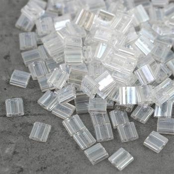 Miyuki Tila Beads 5x5x1,9mm Crystal Lustered [30szt]