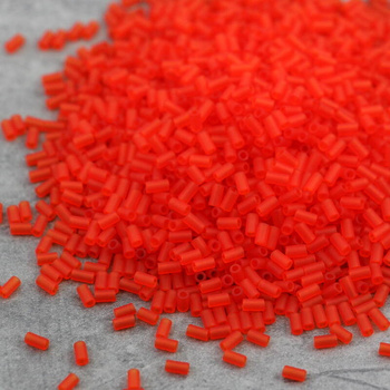 Toho Bugle #1 Transparent Frosted Lt Siam Ruby 3mm [5g]