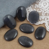 Kaboszon kocie oko owal grafitowy 18x13mm