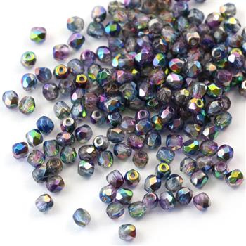Fire Polish 3 mm Crystal Magic Blue [40szt]
