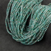 Amazonit rosyjski kula fasetowana 3mm [sznur 39cm]