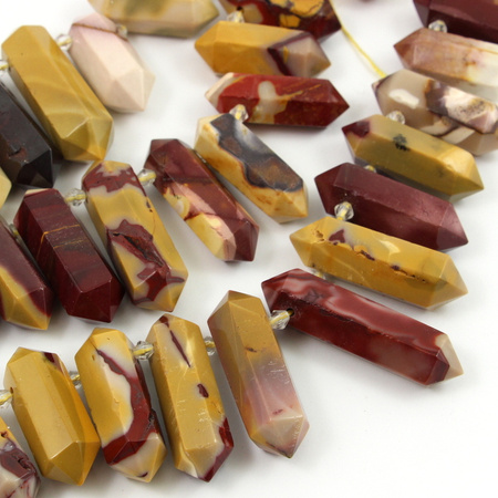 Jaspis mokait zawieszka grot 40-55mm