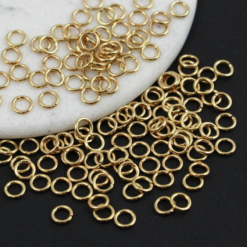 Ogniwo pozłacane stal szlachetna pozłacana 4x0,7mm [100szt]